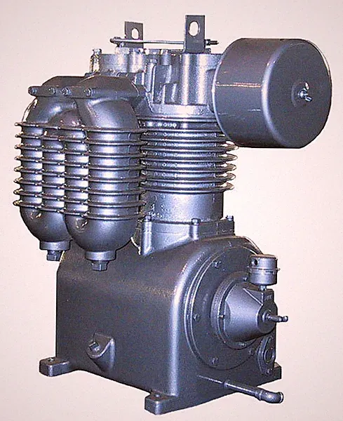 4500 SAYLOR BEALL USA MADE SPLASH LUBRICATED TWO STAGE AIR COMPRESSOR BARE PUMP